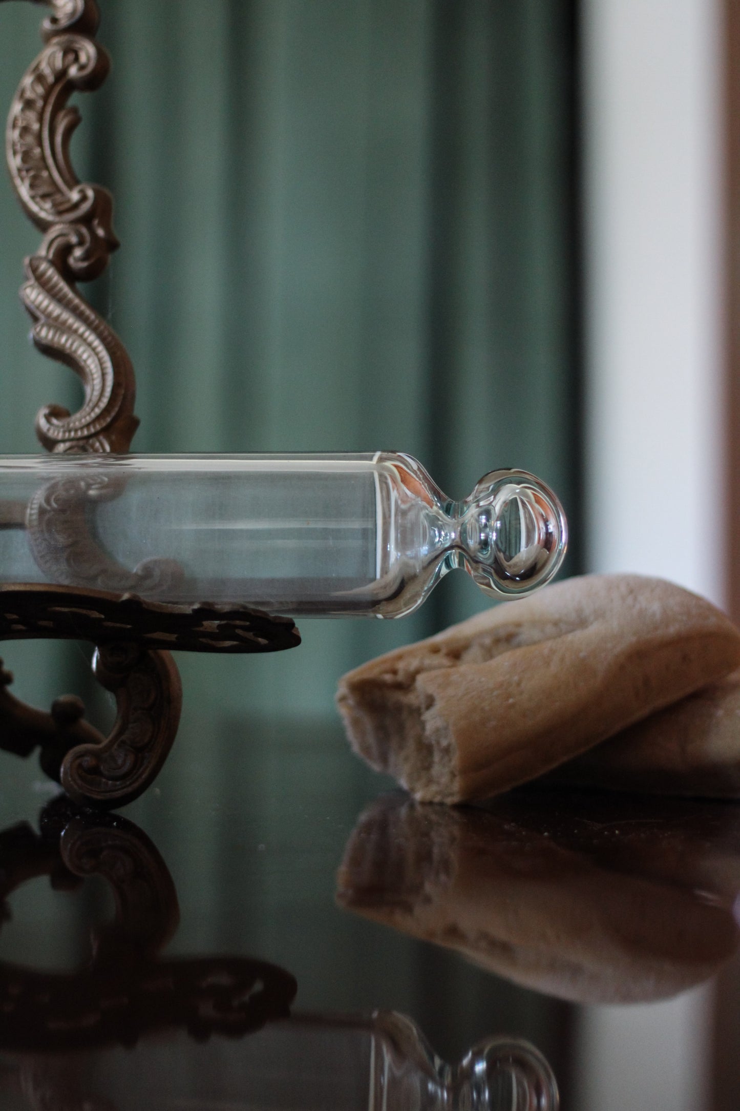 Antique Blown Glass Rolling Pin