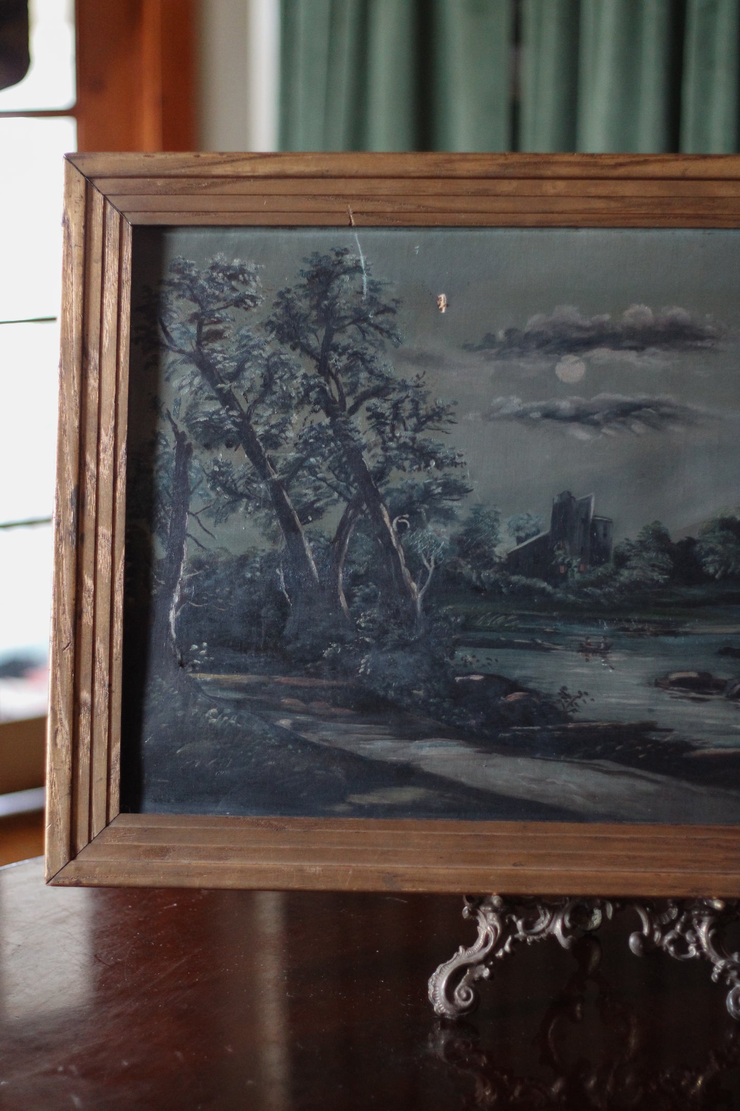Antique Oil on Canvas Painting