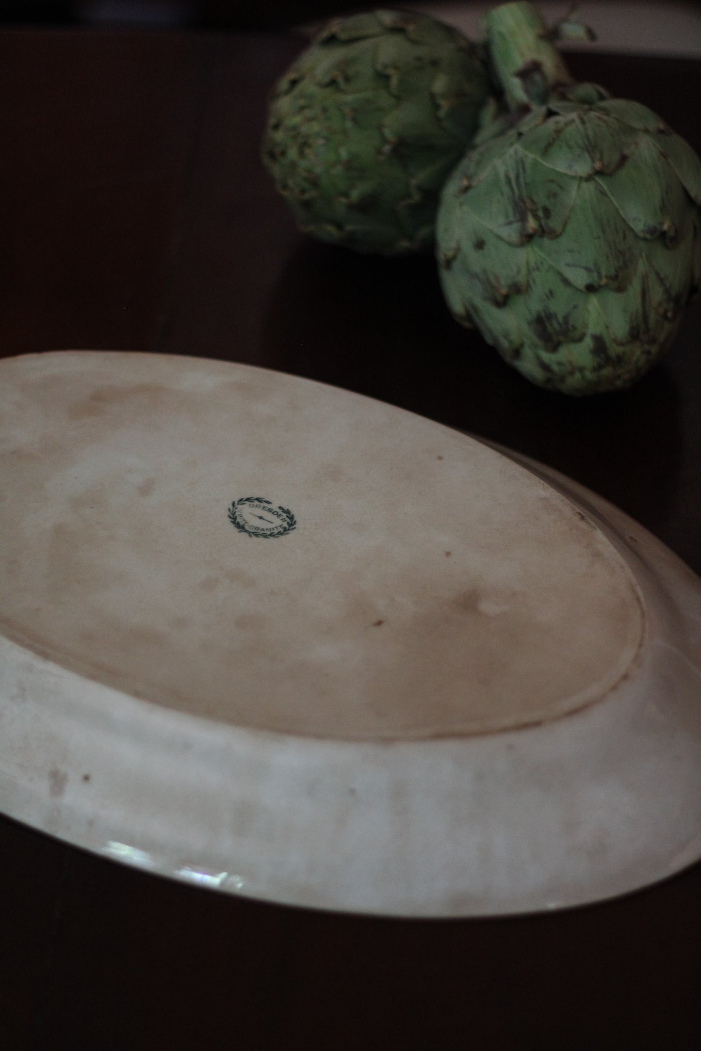 Antique “Dresden” Ironstone Platter