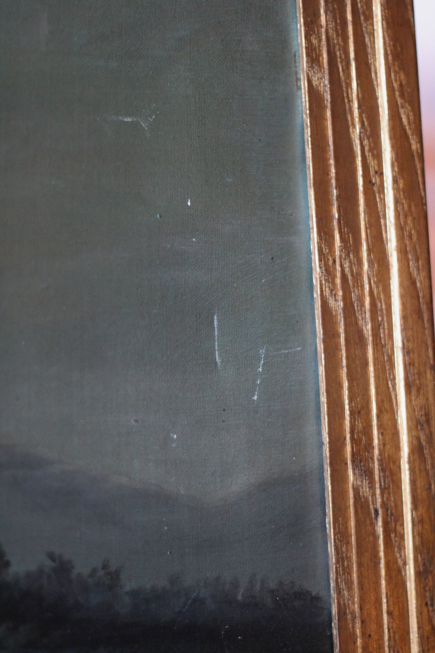 Antique Oil on Canvas Painting