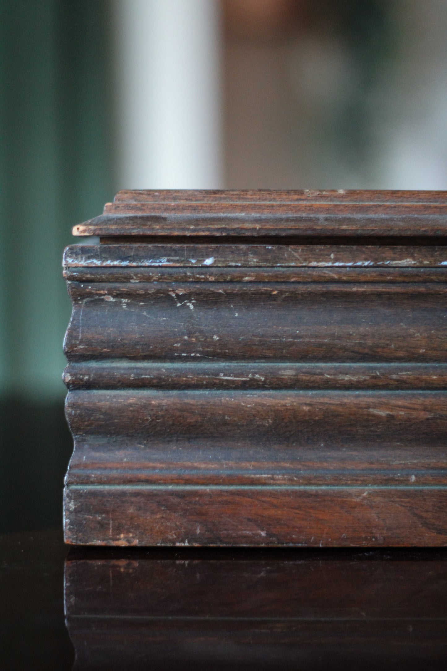 Handcarved Wooden Keepsake Box