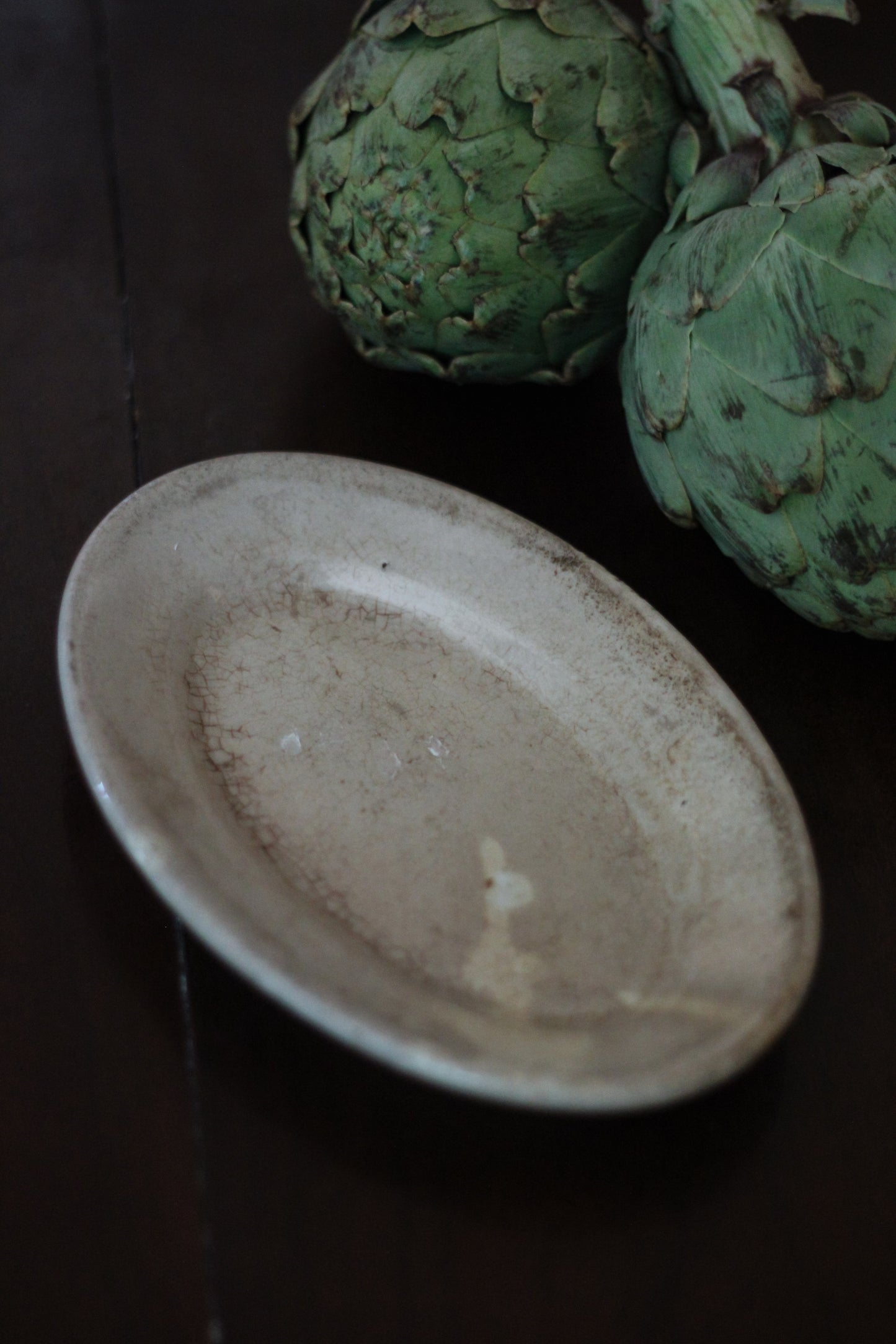 Small Antique Ironstone Platter