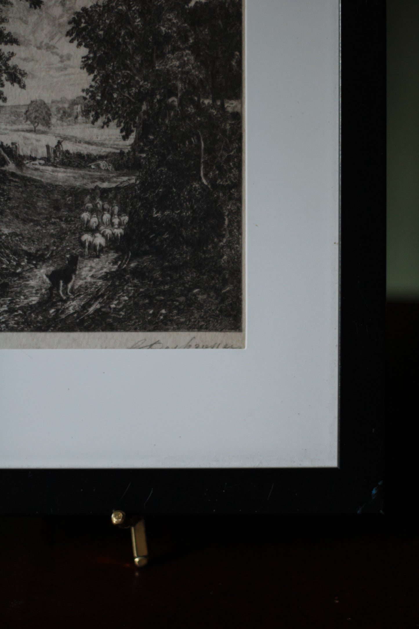 Antique “The Cornfield” Engraving After John Constable