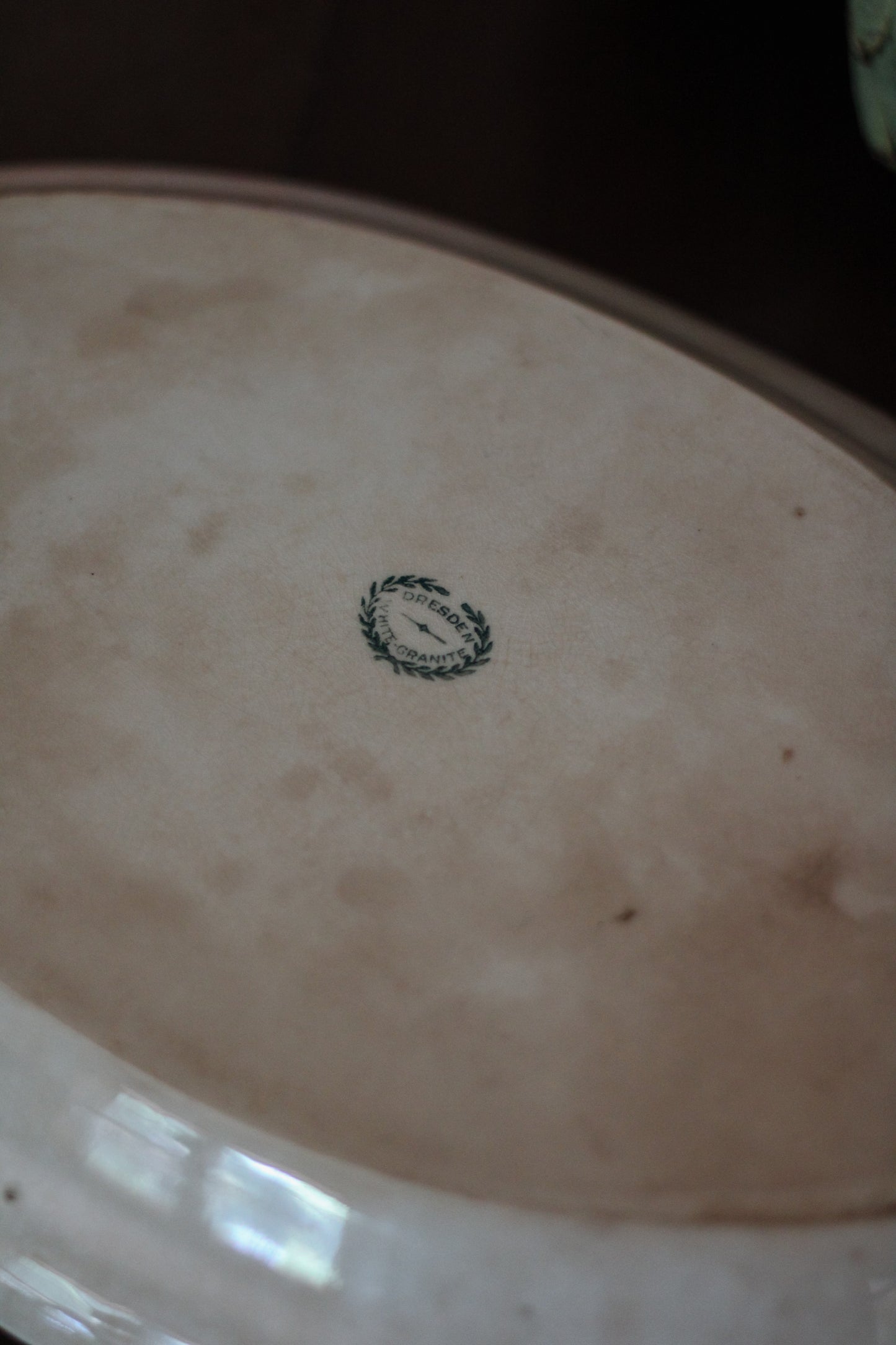 Antique “Dresden” Ironstone Platter