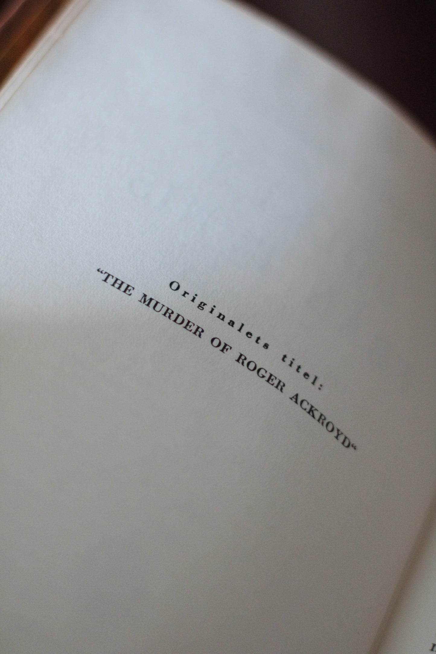 Vintage Swedish Agatha Christie Book