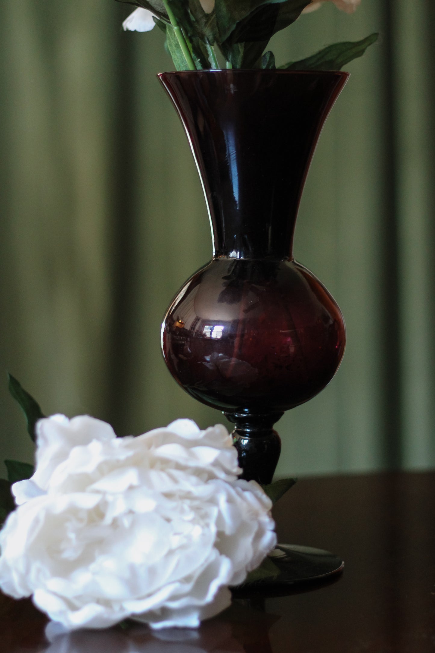 Early American Amethyst Vase