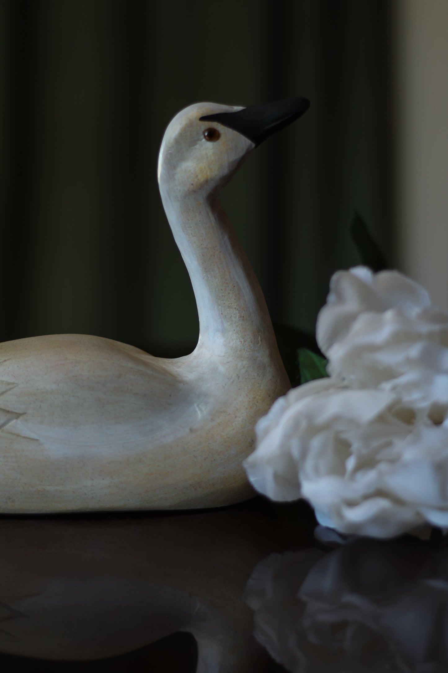 Handcarved & Painted Folk Art Swann
