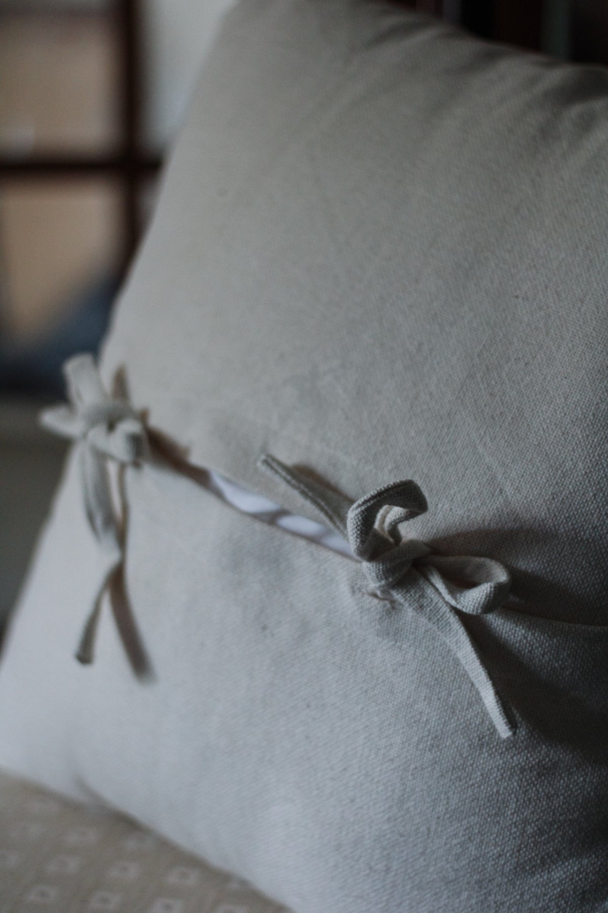 European Grain Sack Inspired Pillow
