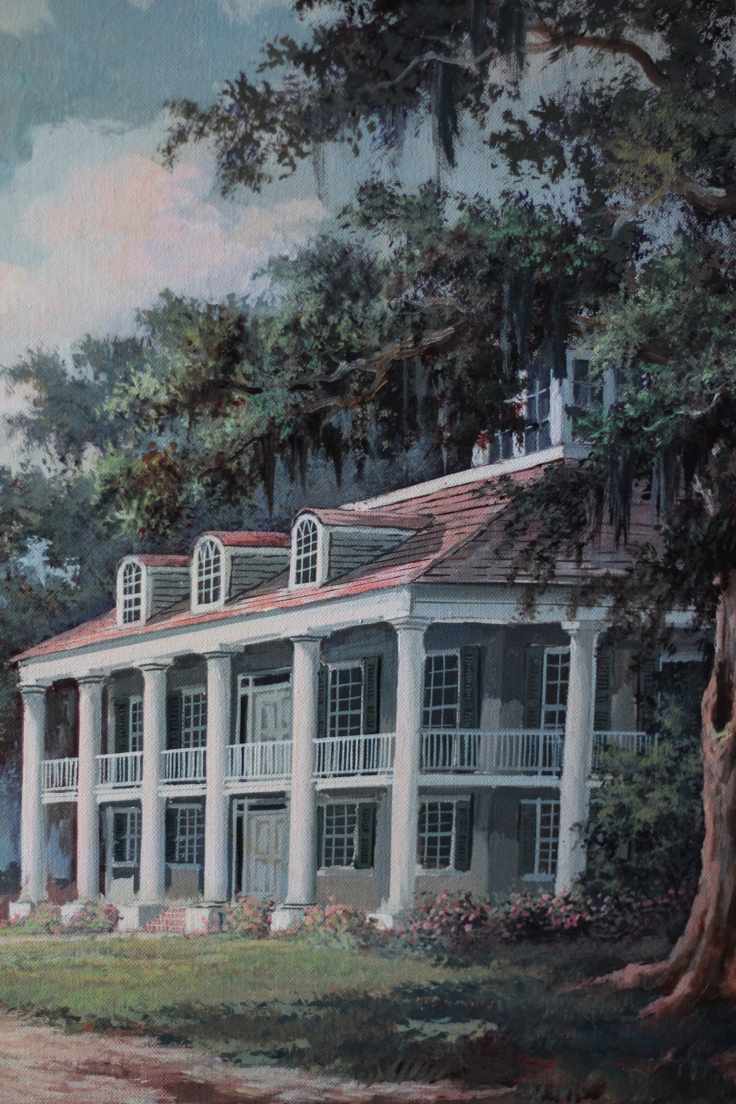 Vintage Al Federico “Houmas House” Oil on Canvas