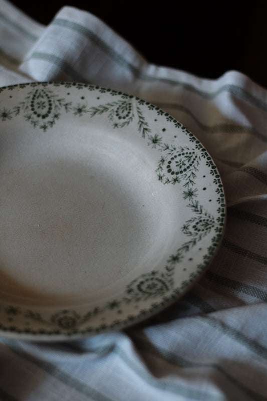 Antique Creil et Monterau Bruxelles Soup Plate