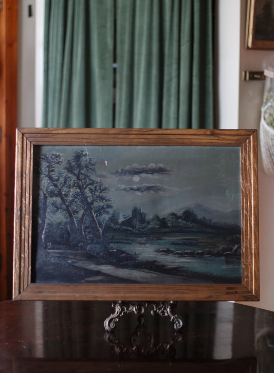 Antique Oil on Canvas Painting