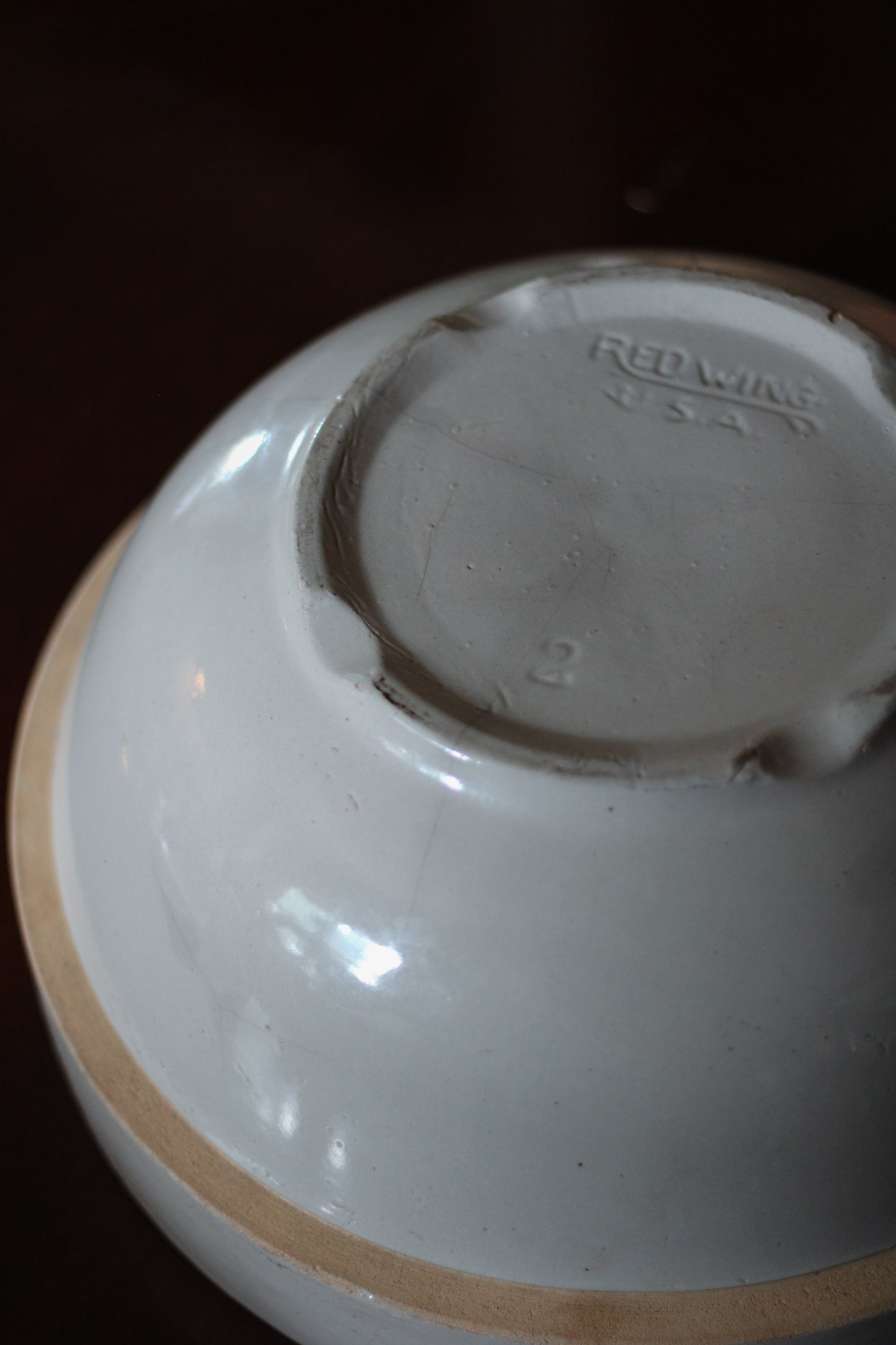 Antique “Red Wing” Mixing Bowl