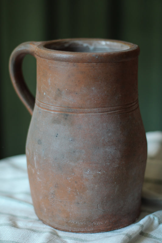 Antique French Terracotta Jug